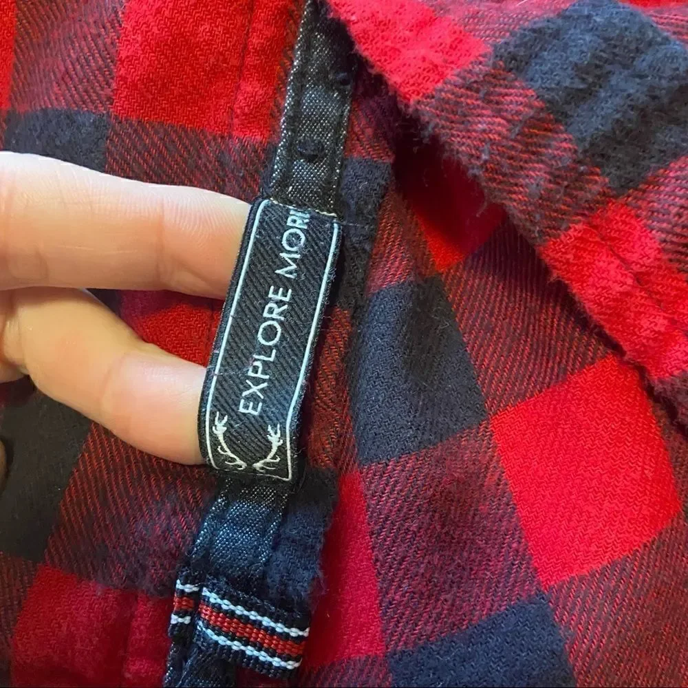 On The Road Buffalo Check Plaid Flannel Shirt